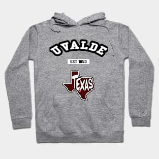 🤠 Uvalde Texas Strong, Lone Star State of Texas Map, City Pride Hoodie